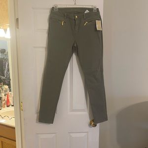 New w/tags Michael Kors Olive Green Skinny Jeans